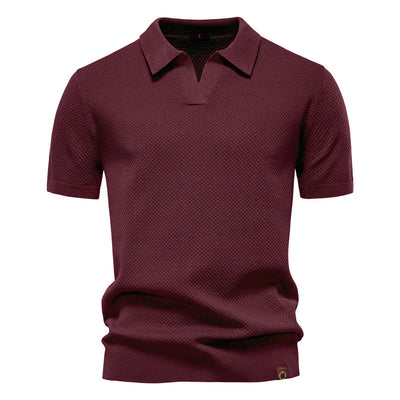 EDEN | TEXTURED POLO SHIRT