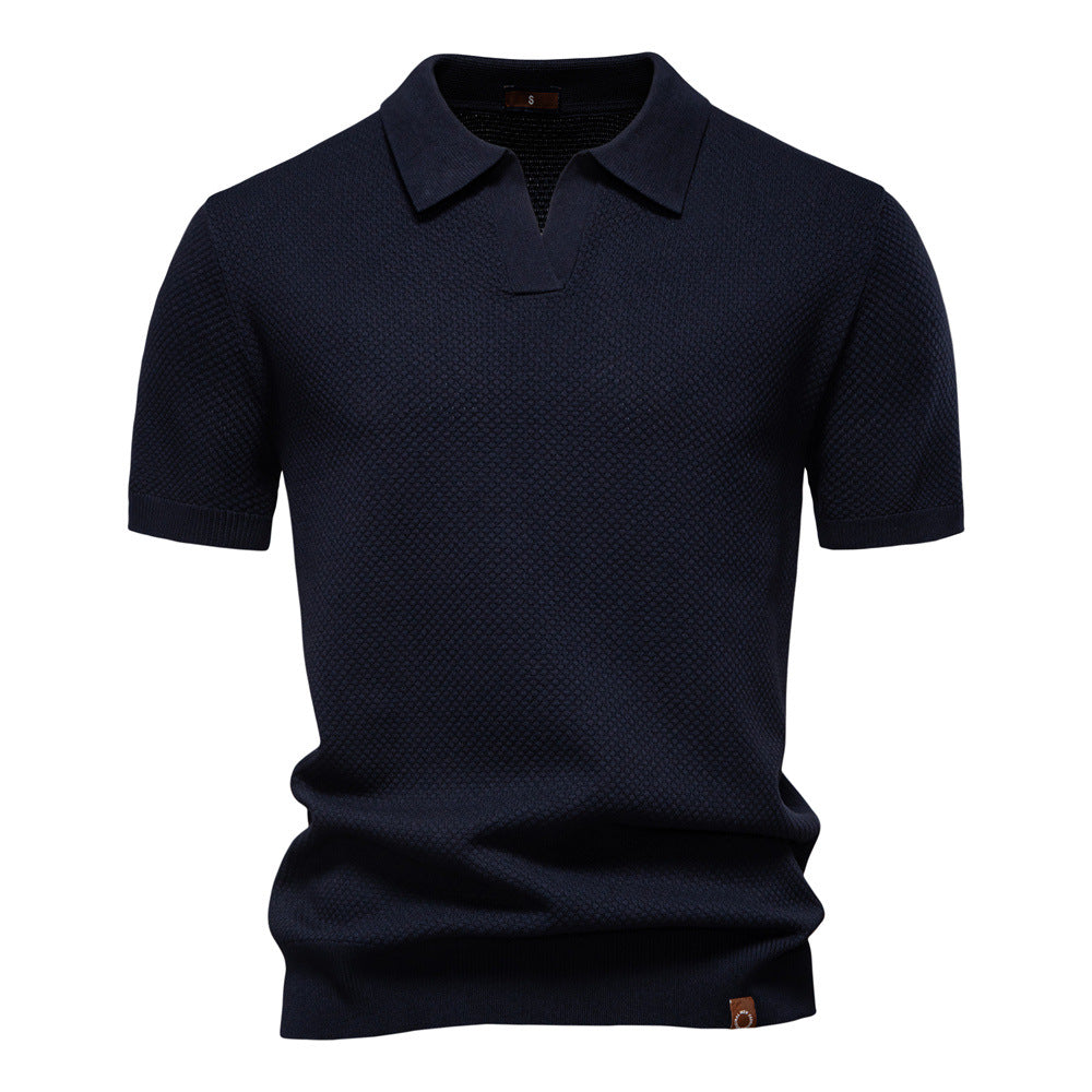 EDEN | TEXTURED POLO SHIRT