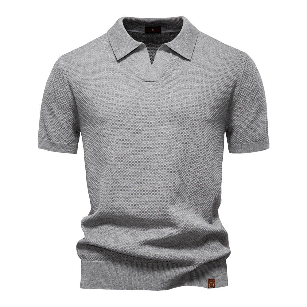 EDEN | TEXTURED POLO SHIRT