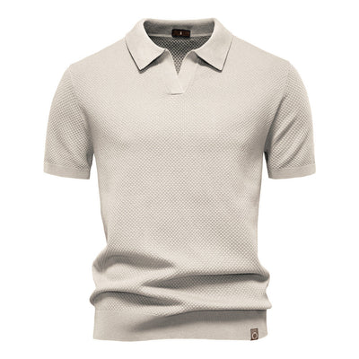 EDEN | TEXTURED POLO SHIRT