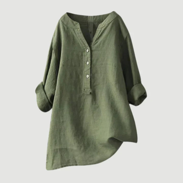 ANNELISE | BREEZY BUTTON-FRONT SHIRT