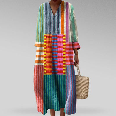 CELESTE | COLORBLOCK MAXI DRESS