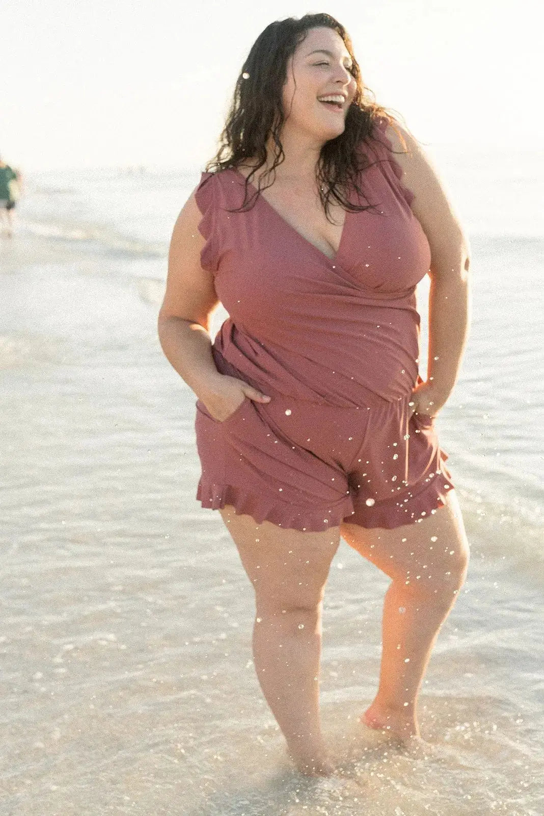LUCINA DRAPE – TUMMY CONTROL SWIMSUIT