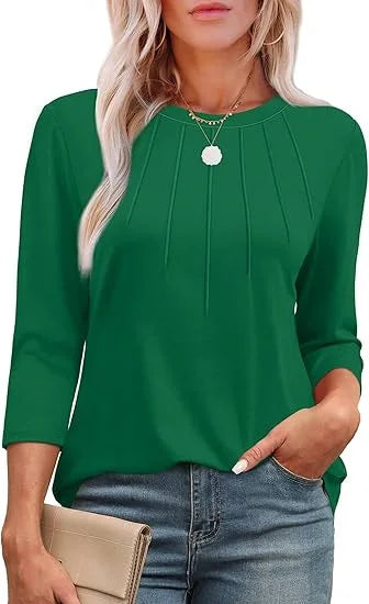 THE SERENYA | PLEATED BLOUSE