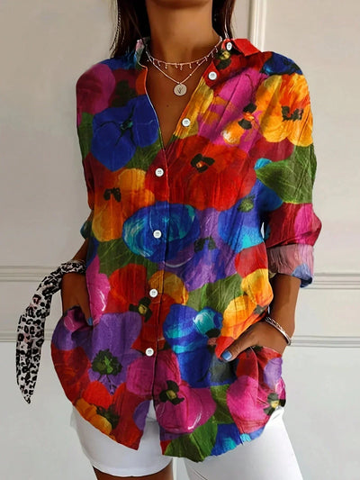 SERENNA | COLOURFUL PATTERN BLOUSE