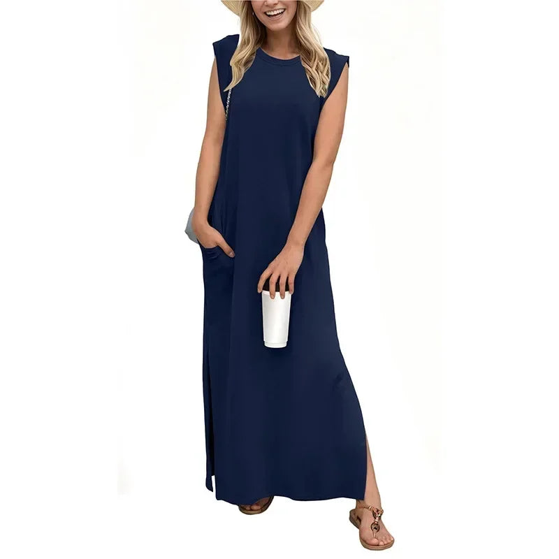 MARÉLLE | SIMPLE SLIT DRESS