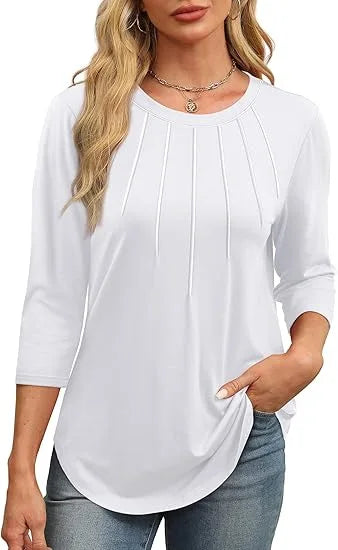 THE SERENYA | PLEATED BLOUSE