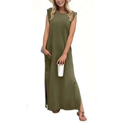 MARÉLLE | SIMPLE SLIT DRESS