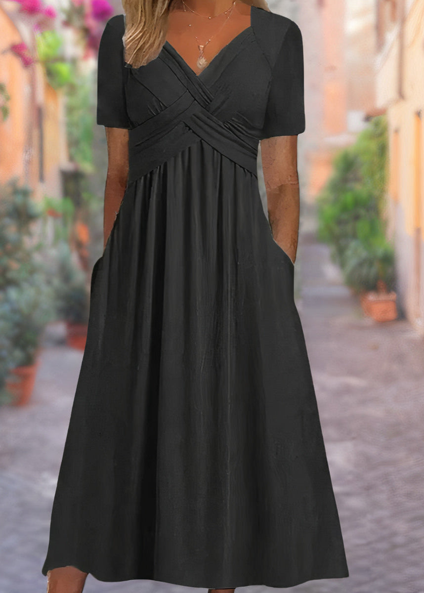 SAVINA | COMFORTABLE V-NECK DRESS