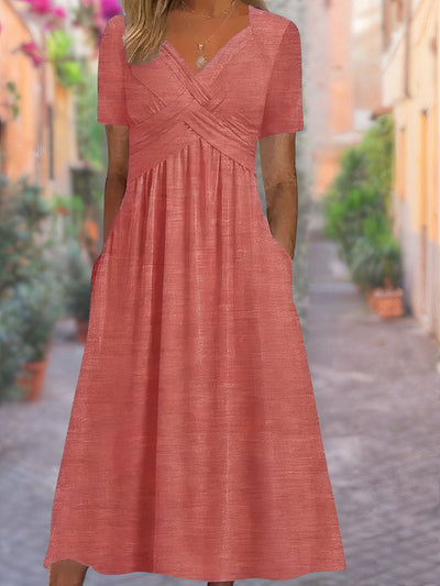 SAVINA | COMFORTABLE V-NECK DRESS
