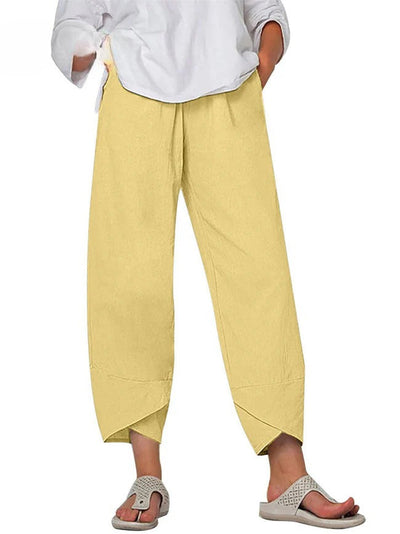 ELOWRA – SUMMER COTTON-LINEN WIDE LEG PANTS