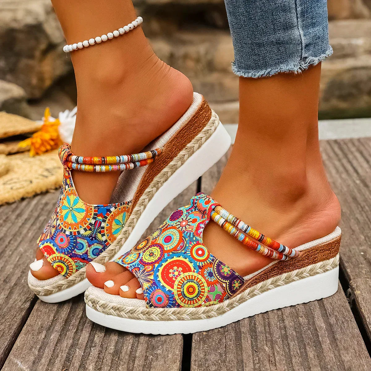 SOLARA | WEDGE SANDALS