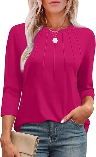 THE SERENYA | PLEATED BLOUSE