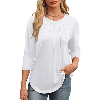 THE SERENYA | PLEATED BLOUSE