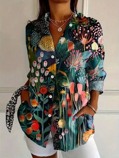 SERENNA | COLOURFUL PATTERN BLOUSE