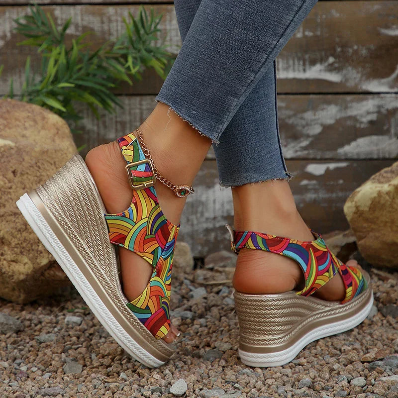 SOLARA | WEDGE SANDALS