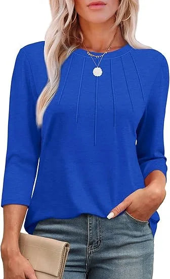 THE SERENYA | PLEATED BLOUSE