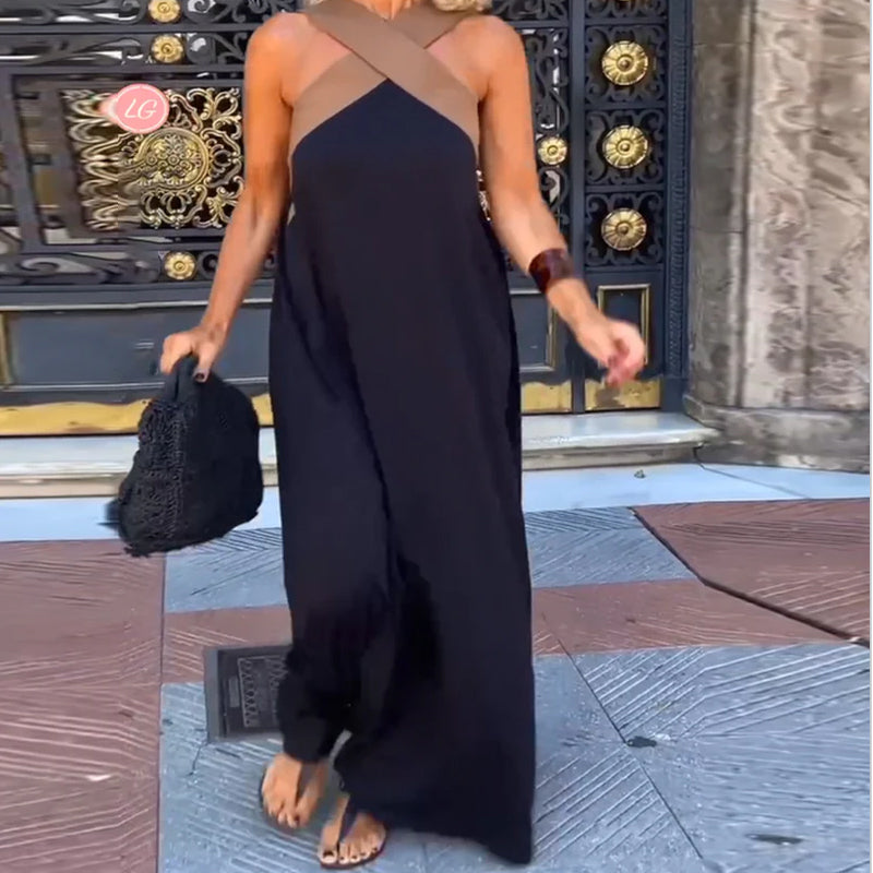 LYVÉ | CROSS NECK DRESS