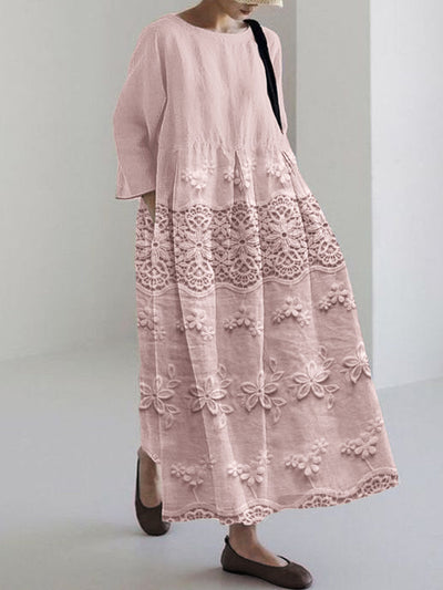 AYLÉA™ | LACE PRINTED DRESS