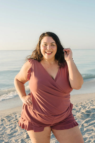 LUCINA DRAPE – TUMMY CONTROL SWIMSUIT