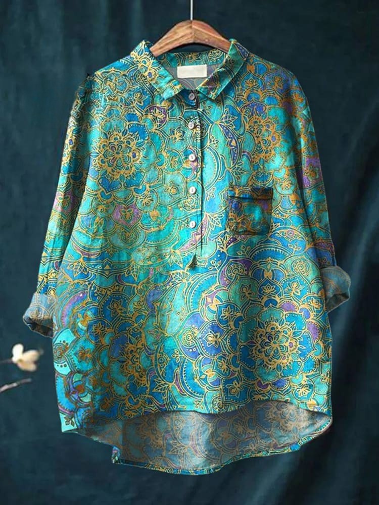 SOLENE – VINTAGE-INSPIRED RETRO ART SHIRT