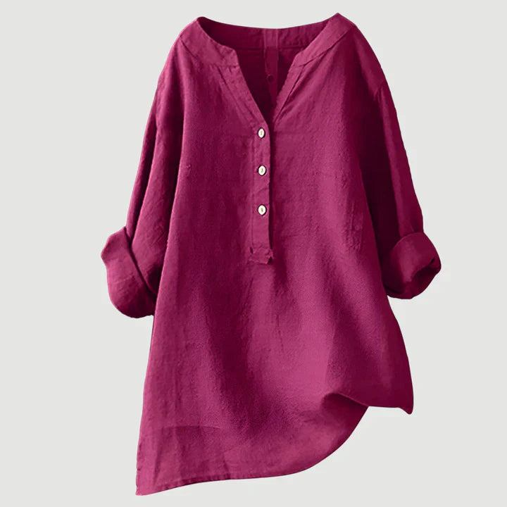 ANNELISE | BREEZY BUTTON-FRONT SHIRT