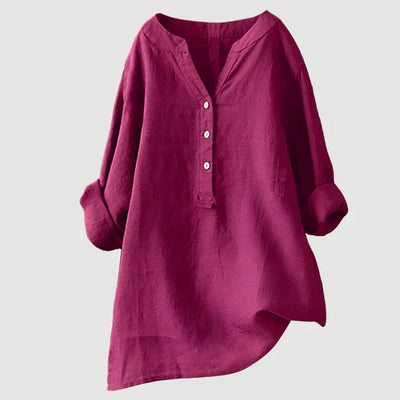 ANNELISE | BREEZY BUTTON-FRONT SHIRT