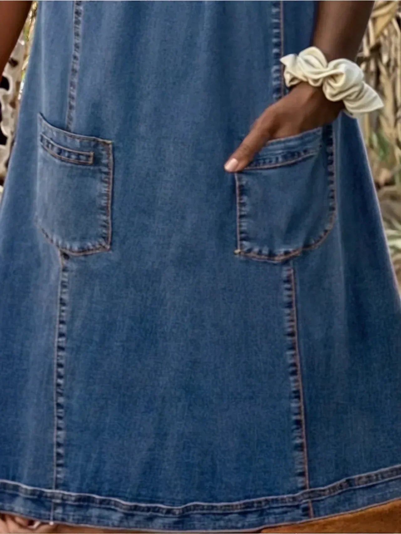 AMELISE | SOFT DENIM DRESS
