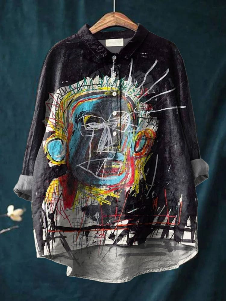 IRENA – ABSTRACT FIGURE ART PRINT SHIRT