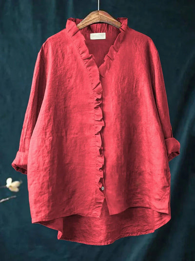 RHEA | RUFFLED SHIRT
