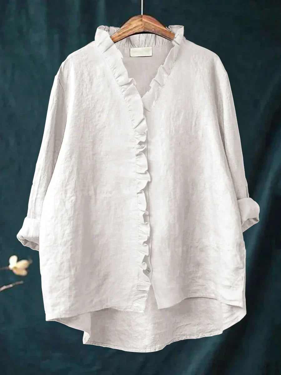 RHEA | RUFFLED SHIRT