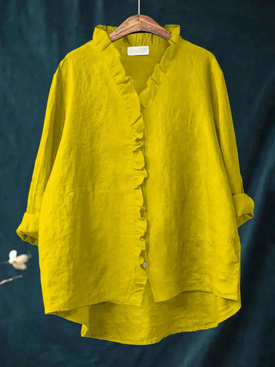 RHEA | RUFFLED SHIRT