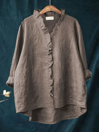 RHEA | RUFFLED SHIRT