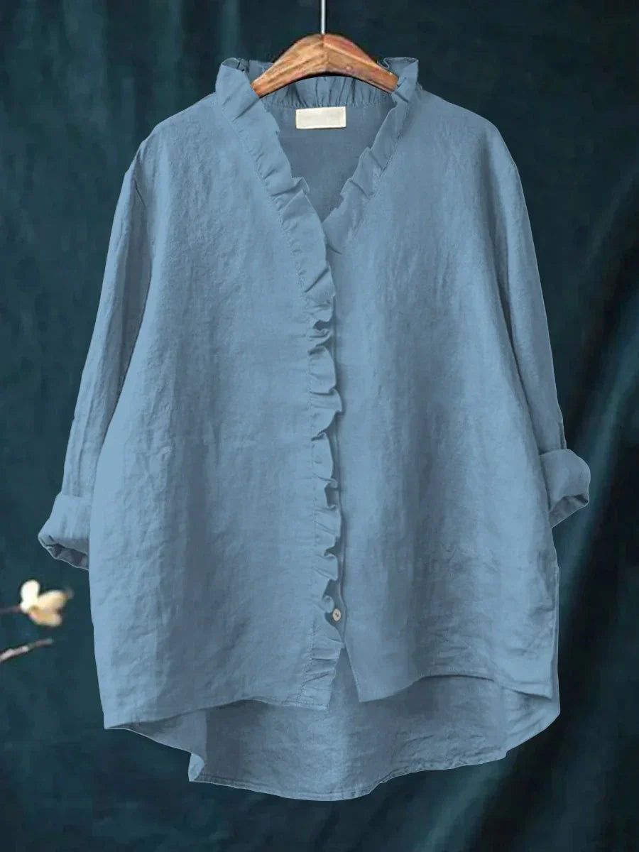 RHEA | RUFFLED SHIRT