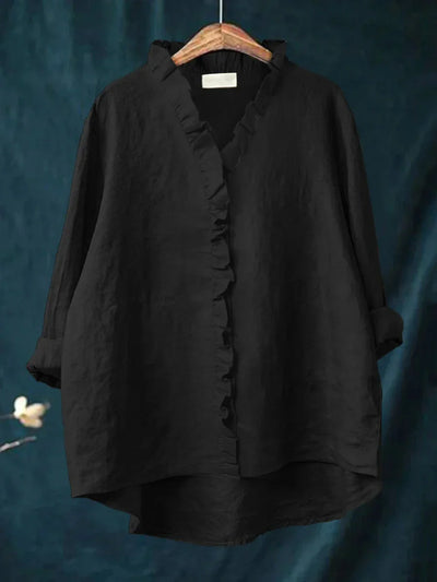 RHEA | RUFFLED SHIRT