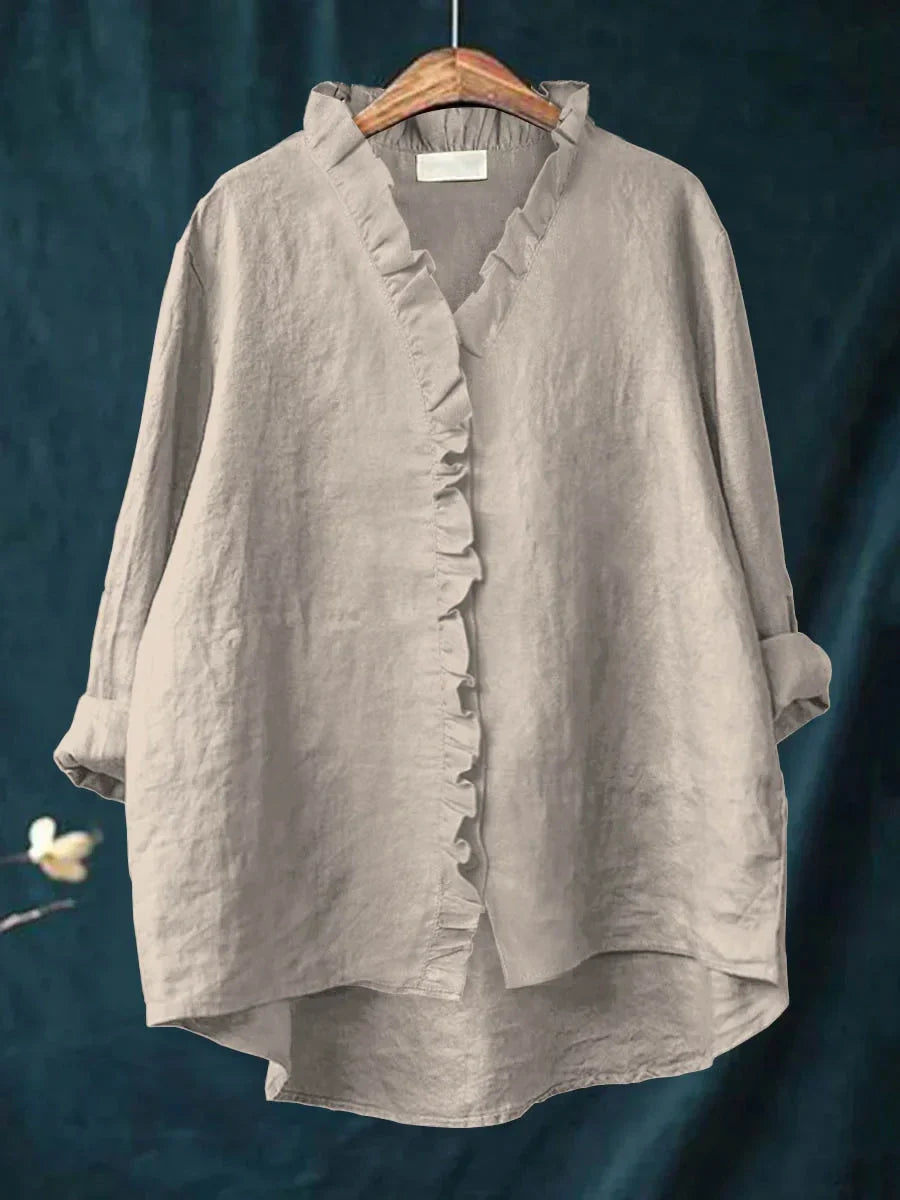 RHEA | RUFFLED SHIRT