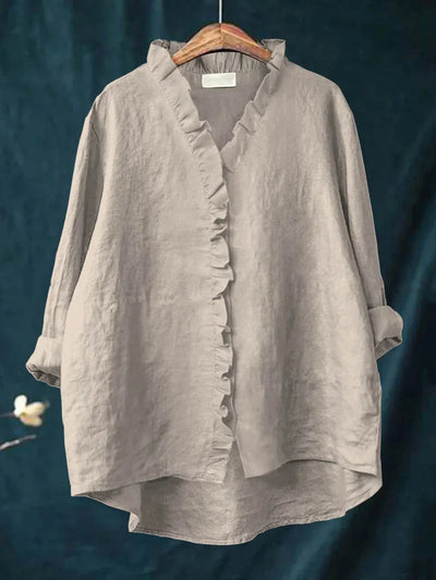 RHEA | RUFFLED SHIRT