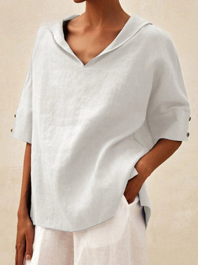 CASUAL V-NECK COTTON TOP