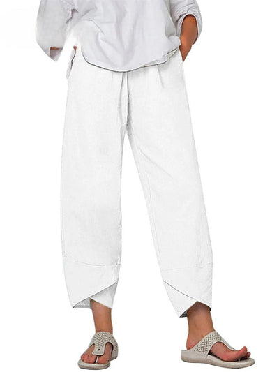ELOWRA – SUMMER COTTON-LINEN WIDE LEG PANTS