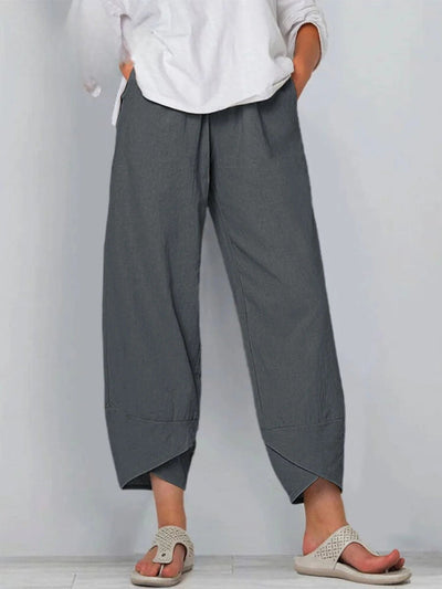 ELOWRA – SUMMER COTTON-LINEN WIDE LEG PANTS