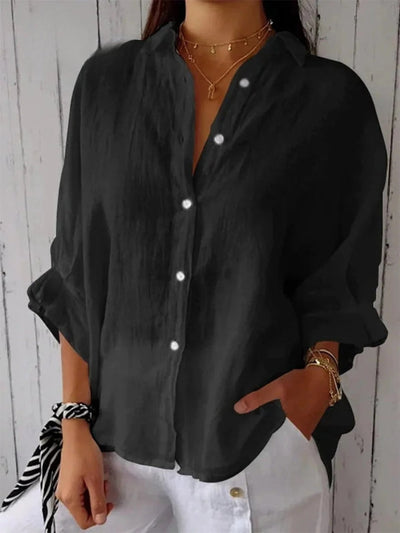 CALLARA – LACE-UP RELAXED SHIRT