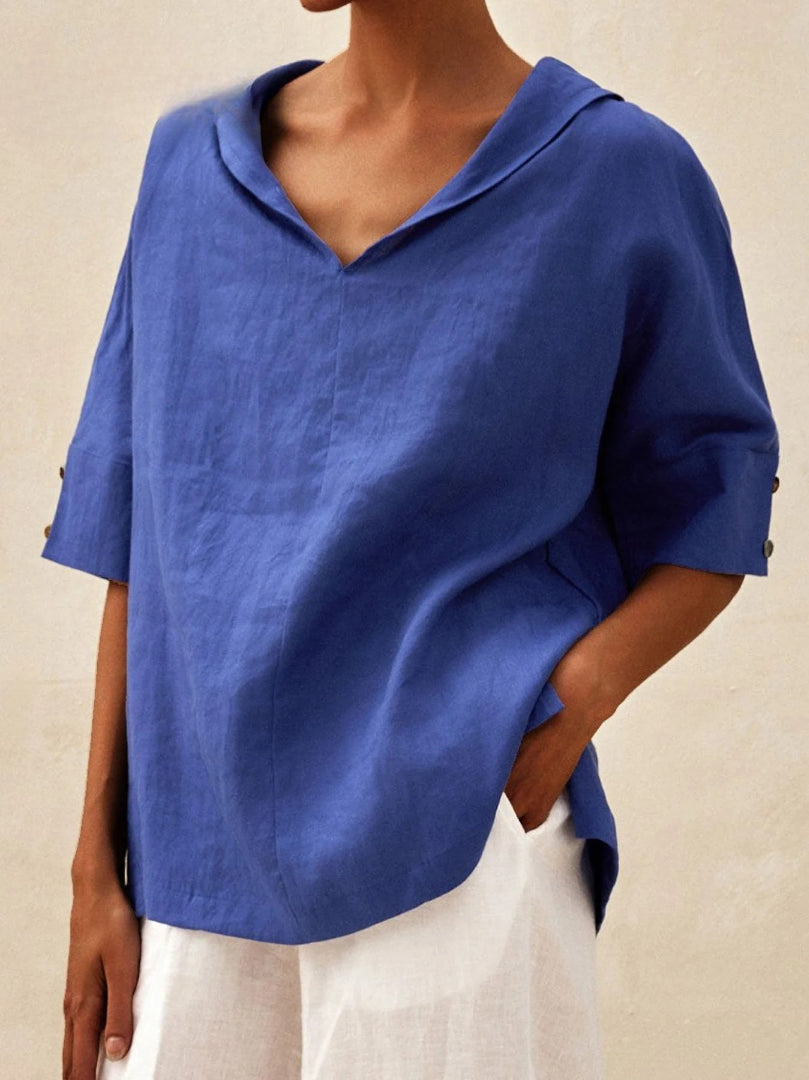 CASUAL V-NECK COTTON TOP