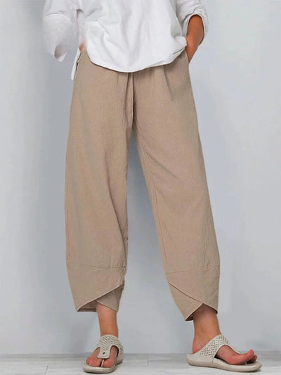 ELOWRA – SUMMER COTTON-LINEN WIDE LEG PANTS