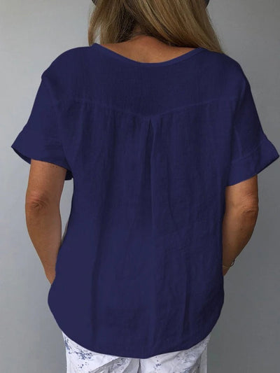 SOLVIENNE – COTTON-LINEN EVERYDAY TOP