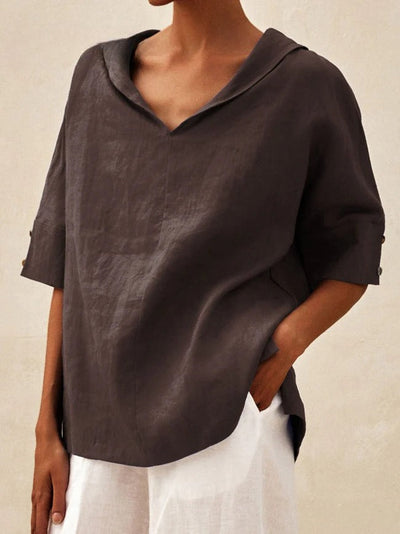 CASUAL V-NECK COTTON TOP
