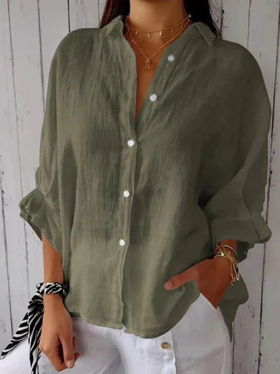 CALLARA – LACE-UP RELAXED SHIRT