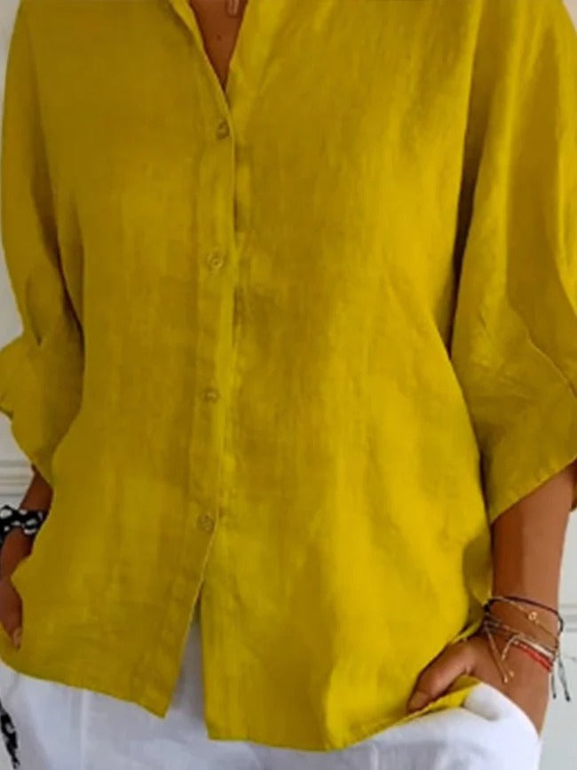 CALLARA – LACE-UP RELAXED SHIRT