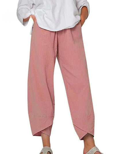 ELOWRA – SUMMER COTTON-LINEN WIDE LEG PANTS