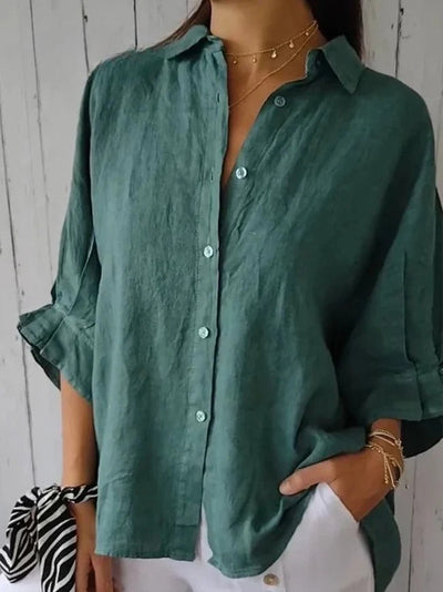 CALLARA – LACE-UP RELAXED SHIRT