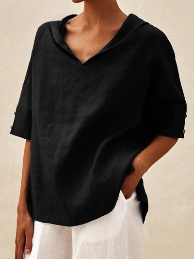 CASUAL V-NECK COTTON TOP